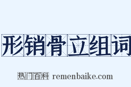 形销骨立组词是什么意思的图片